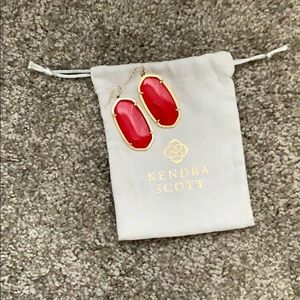 Red Kendra Scott Earrings